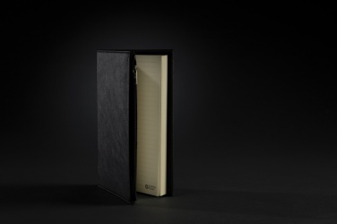 Logo trade promotional merchandise picture of: Swiss Peak A5 PU notebook with zipper pocket