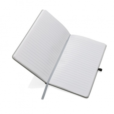 Logo trade business gift photo of: Recycled leather hardcover notebook A5