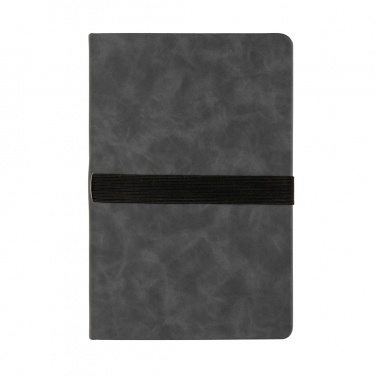 Logo trade promotional merchandise picture of: Deluxe hardcover PU notebook A5 with phone and pen holder