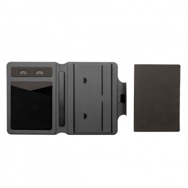 Logo trade promotional products image of: Artic Magnetic 10W wireless charging A5 notebook