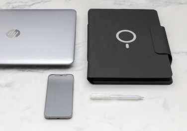 Logotrade promotional products photo of: Artic Magnetic 10W wireless charging A4 portfolio
