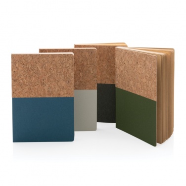 Logotrade promotional product picture of: A5 cork & kraft notebook