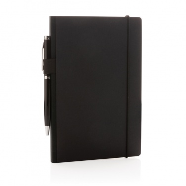 Logo trade advertising products image of: A5 deluxe kraft hardcover notebook