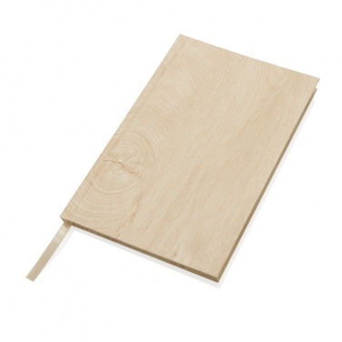 Logo trade advertising product photo of: Kavana wood print A5 notebook