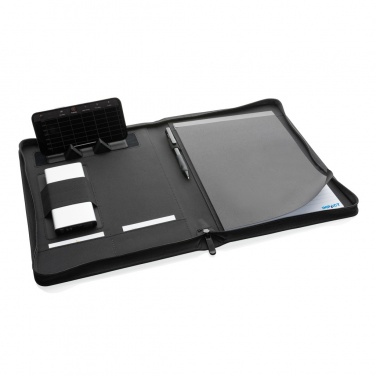 Logotrade promotional products photo of: Impact Aware™ deluxe 300D tech portfolio with zipper