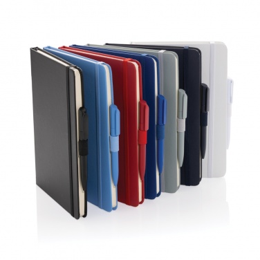 Logo trade promotional giveaways image of: Sam A5 RCS certified bonded leather classic notebook
