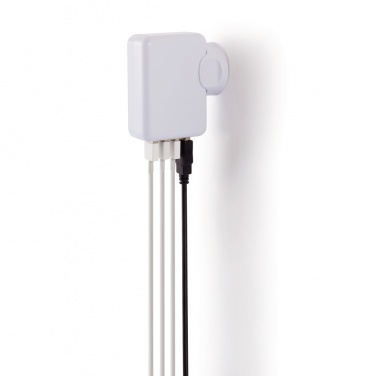 Logo trade advertising products picture of: Travel plug with 4 USB ports