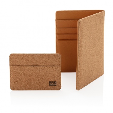 Logo trade promotional product photo of: Cork secure RFID passport cover