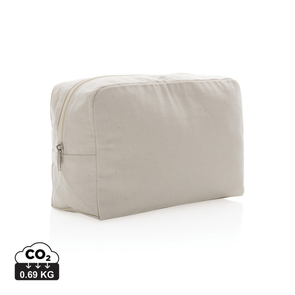 Logo trade advertising product photo of: Impact Aware™ 285 gsm rcanvas toiletry bag undyed