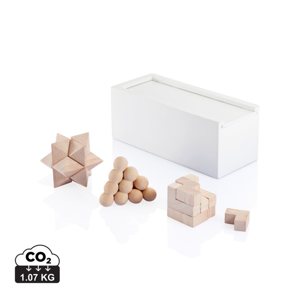 Logo trade business gift photo of: 3 pcs brain teaser set