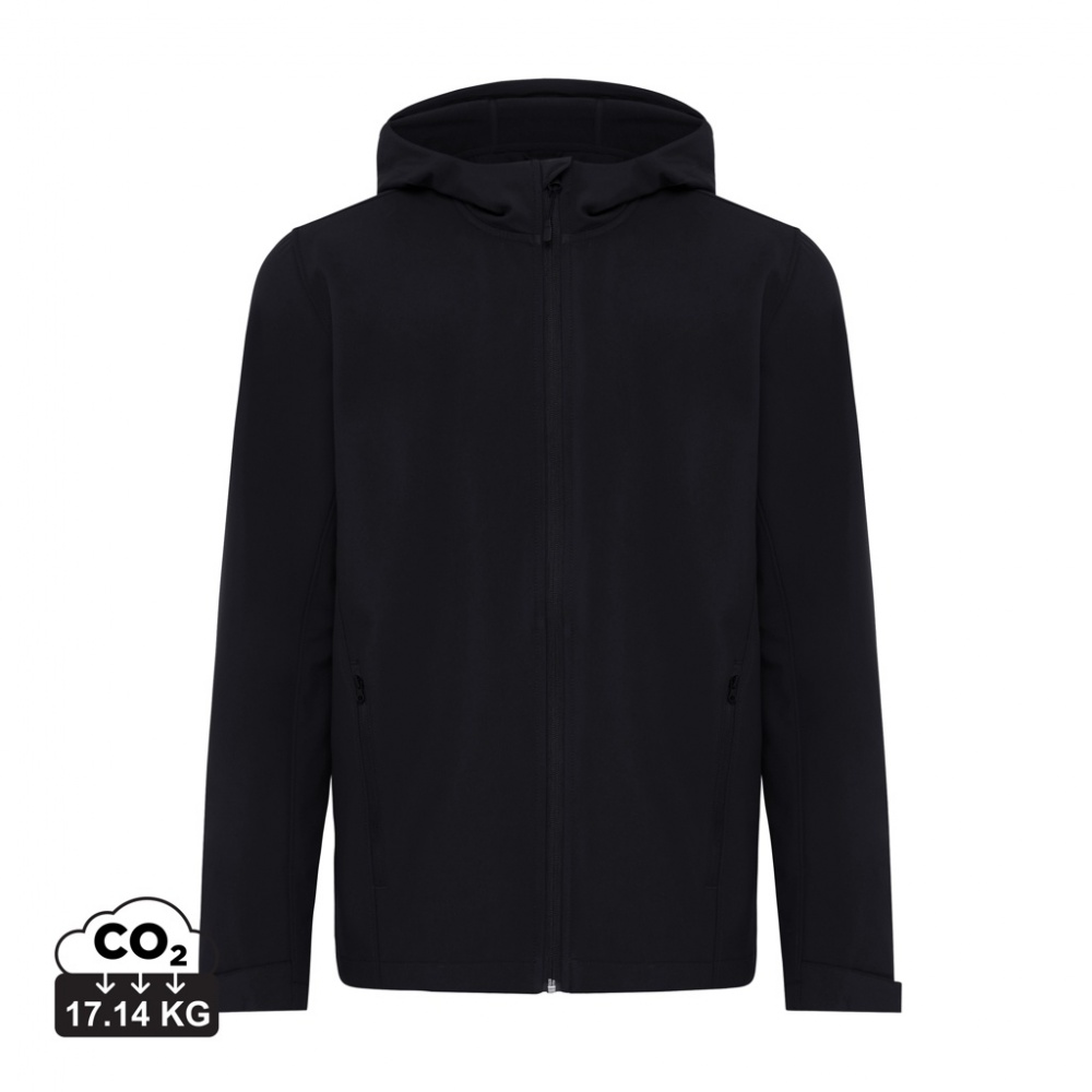 Logo trade promotional giveaways picture of: Iqoniq Makalu men recycled polyester soft shell jacket