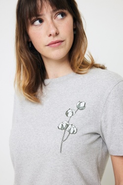 Logo trade business gifts image of: Iqoniq Manuel recycled cotton t-shirt undyed