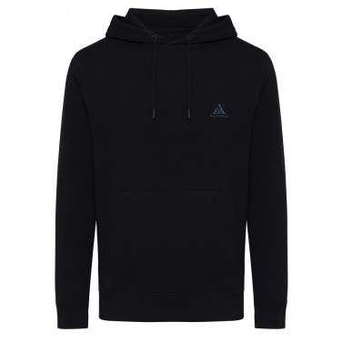 Logo trade corporate gifts picture of: Iqoniq Rila lightweight recycled cotton hoodie