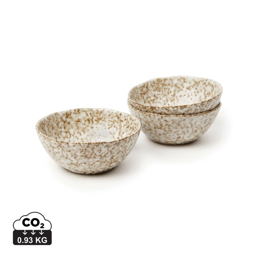 Logotrade promotional items photo of: VINGA Nuvem stoneware mini bowl, 3 pcs set
