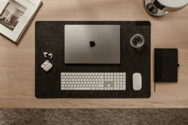 Logo trade promotional giveaways picture of: VINGA Albon GRS recycled felt desk pad