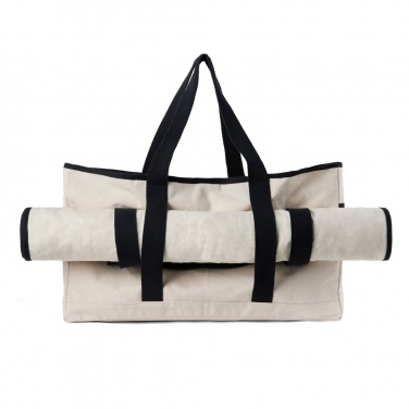 Logo trade promotional products picture of: VINGA Volonne AWARE™ recycled canvas beach bag