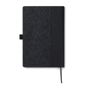 Logo trade promotional gifts picture of: VINGA Albon GRS recycled felt notebook