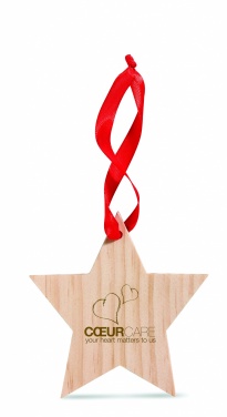 Logo trade promotional gifts image of: Star shaped hanger