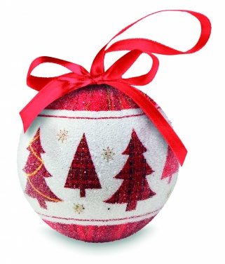Logo trade advertising products image of: Christmas bauble in gift box