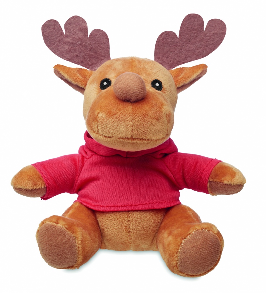 Logotrade promotional gift image of: Plush reindeer with hoodie