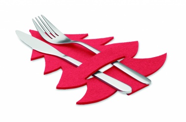 Logotrade promotional giveaway image of: RPET felt cutlery holder set
