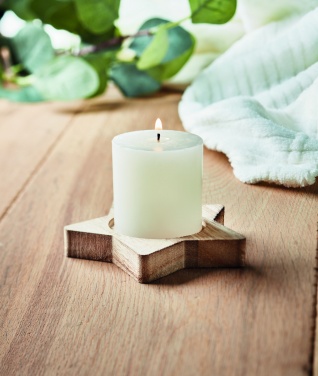 Logo trade advertising products picture of: Candle on star wooden base