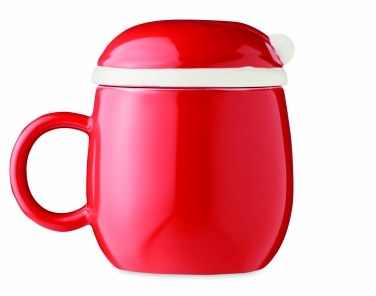 Logo trade corporate gifts picture of: Ceramic mug with lid 370 ml