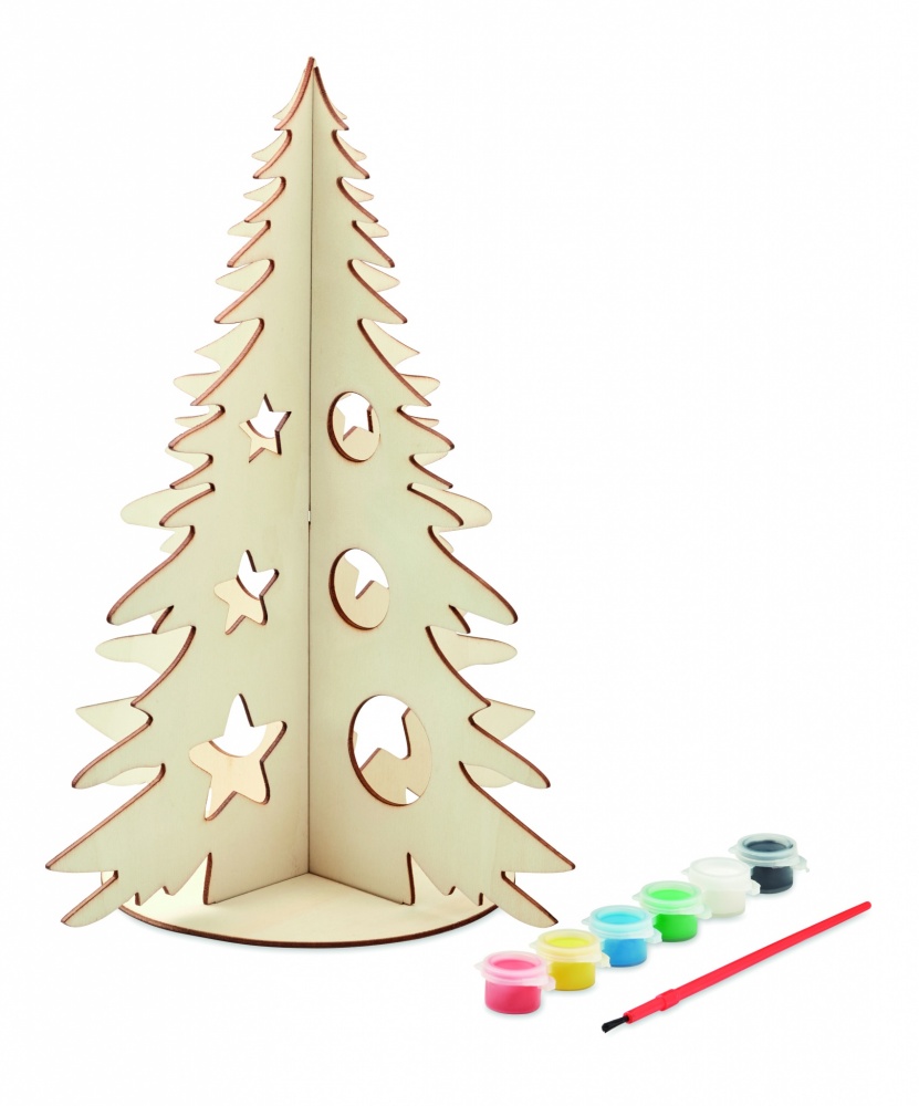 Logo trade promotional giveaways picture of: DIY wooden Christmas tree