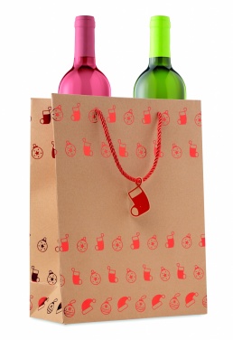 Logo trade corporate gift photo of: Gift paper bag with pattern