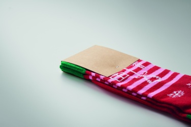 Logo trade promotional products image of: Pair of Christmas socks M