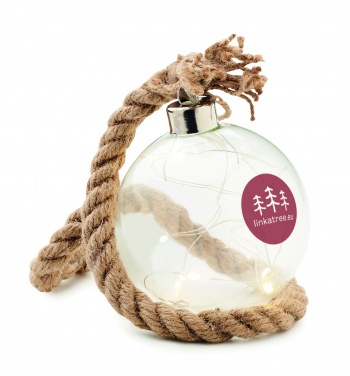 Logotrade promotional merchandise image of: Glass bauble LED light