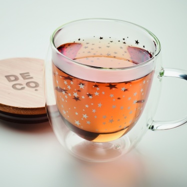 Logo trade promotional merchandise image of: Double wall borosilicate mug