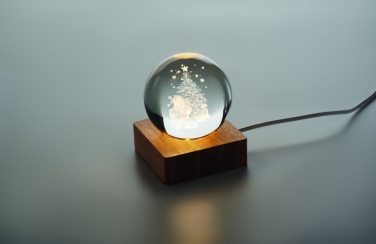 Logo trade promotional products image of: Christmas LED crystal ball