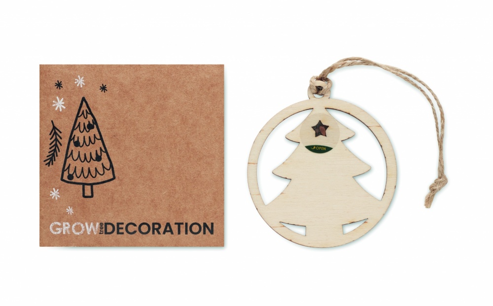 Logotrade promotional items photo of: Wooden tree shape hanger