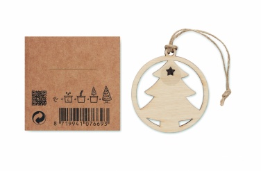 Logo trade promotional products image of: Wooden tree shape hanger