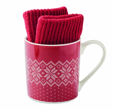 Logotrade promotional gifts photo of: Winter gift mug and gloves set