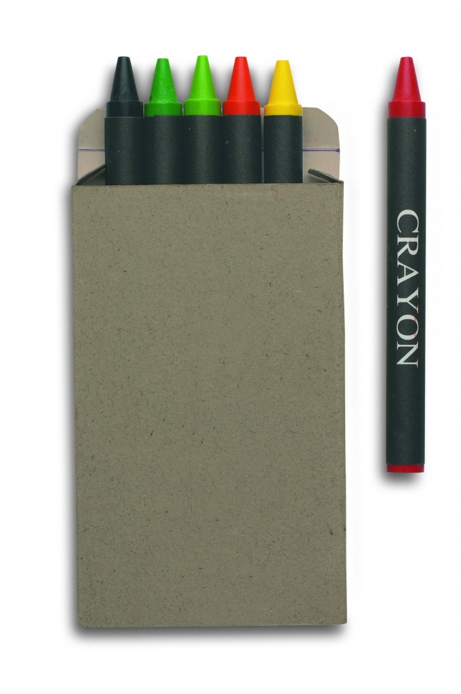 Logotrade advertising product picture of: Carton of 6 wax crayons