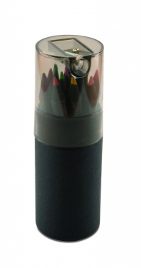 Logo trade business gifts image of: Black colouring pencils