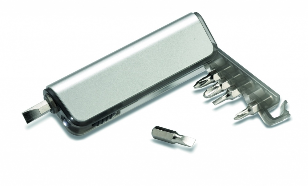 Logo trade promotional merchandise picture of: Multitool holder and LED torch