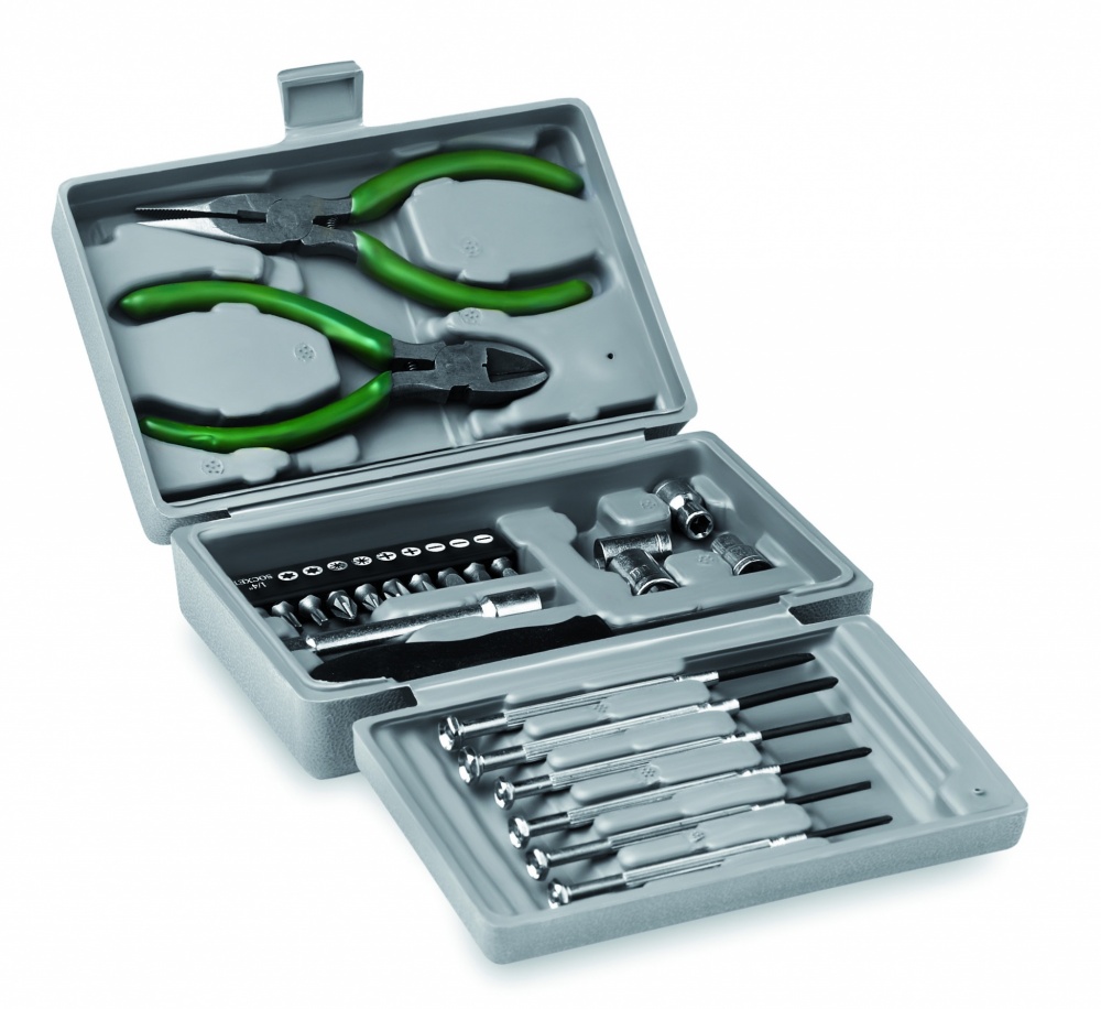 Logotrade promotional gift picture of: Foldable 25 piece tool set