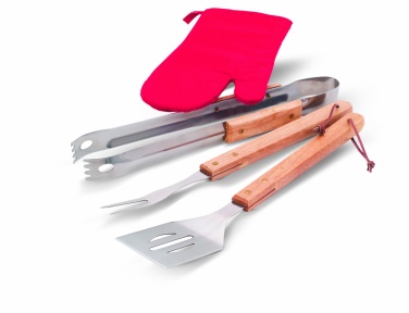 Logo trade business gift photo of: BBQ apron with BBQ tools