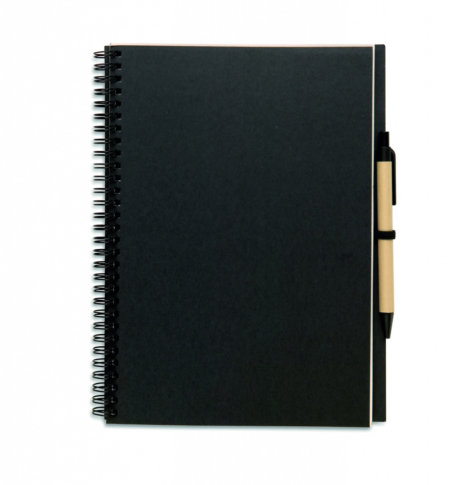 Logo trade advertising products picture of: Recycled notebook with pen