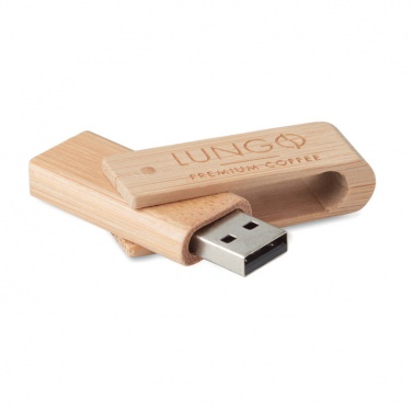 Logo trade promotional giveaways picture of: Bamboo USB    16GB