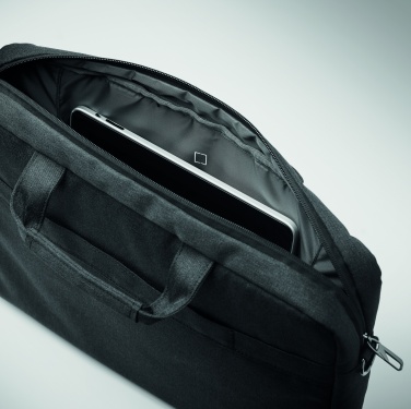 Logo trade promotional giveaways picture of: 600 RPET laptop bag