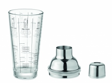 Logotrade promotional merchandise picture of: Glass cocktail shaker 400 ml