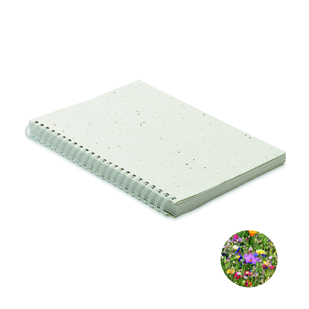 Logotrade corporate gift picture of: A5 seed paper cover notebook