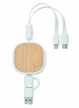Logo trade promotional gift photo of: Retractable charging USB cable