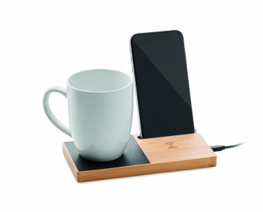 Logo trade promotional merchandise image of: 1Wireless charger mug warmer