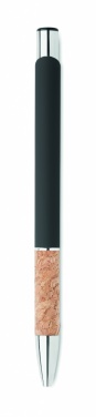Logo trade promotional item photo of: Ballpoint pen made of aluminum with a cork grip