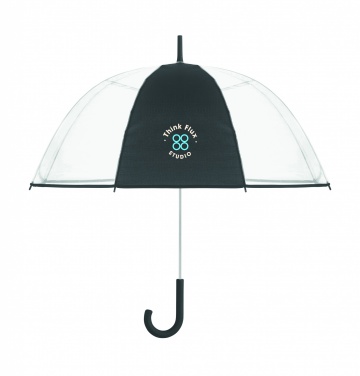 Logo trade advertising products image of: Transparent 23 inch manual open umbrella